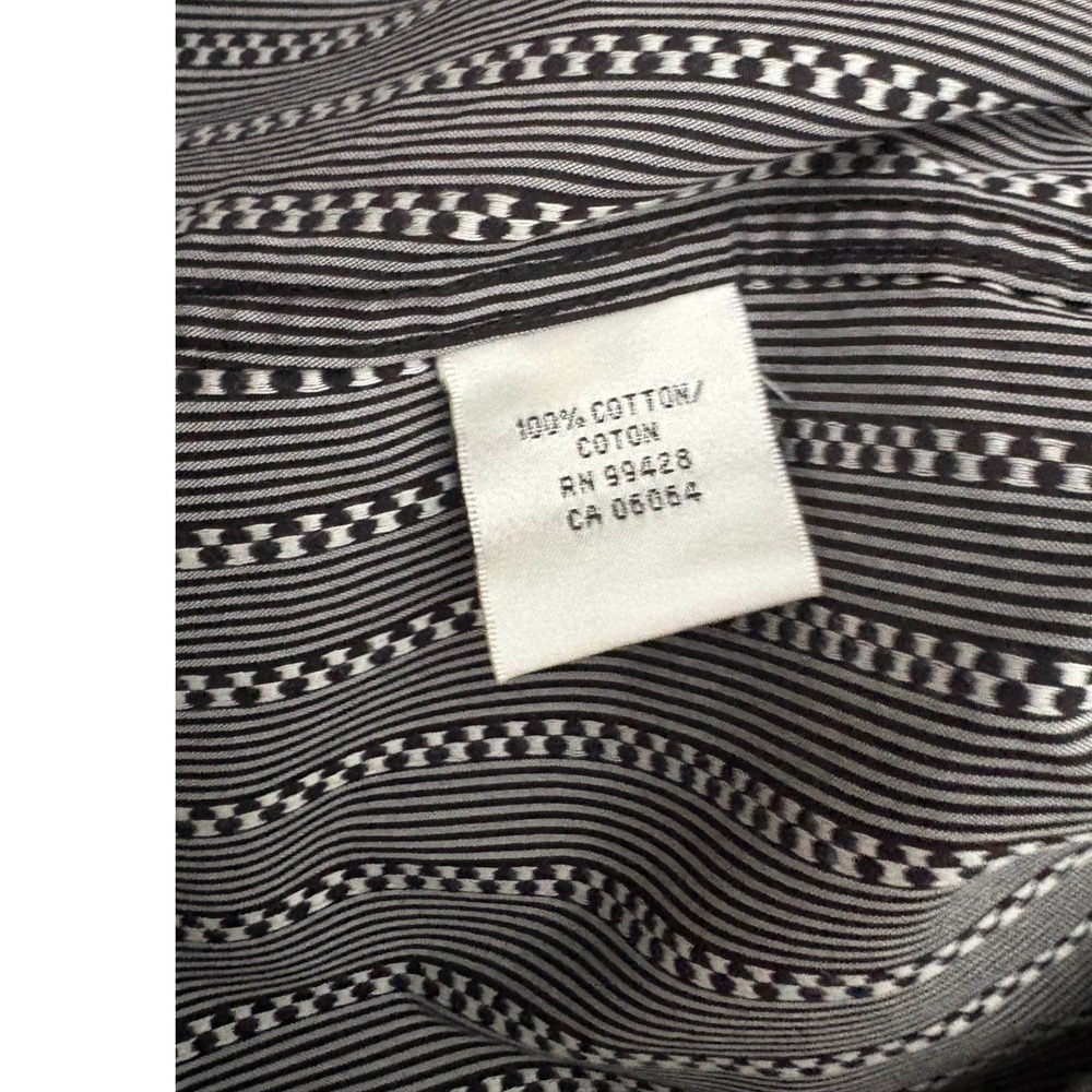 Bugatchi Uomo Striped Collared Button Down Long S… - image 3